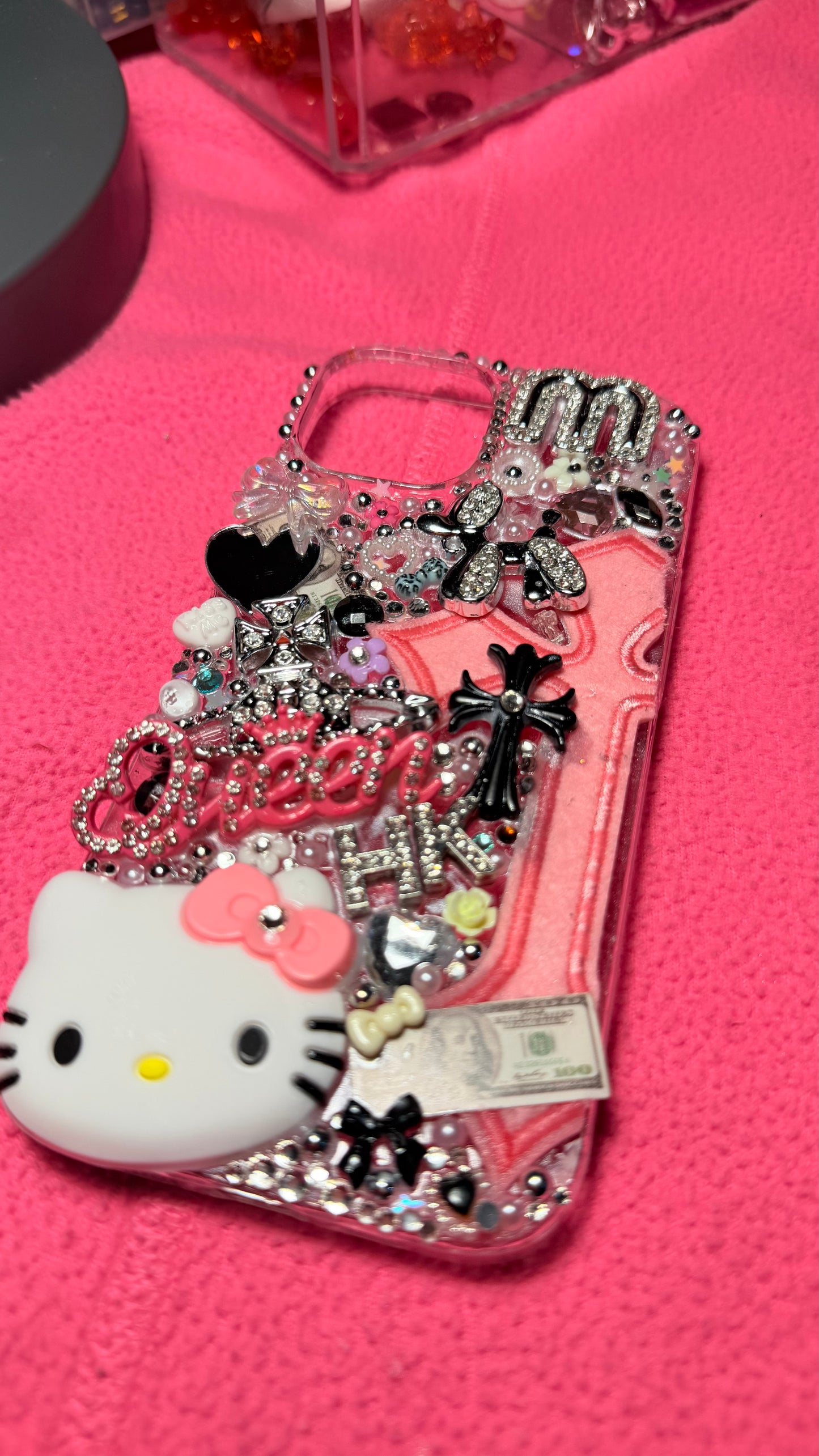 Hello kitty Blinged Junk Case